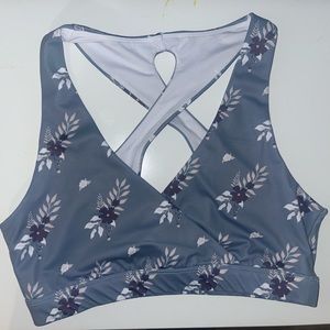 Floral Sport Bra Medium